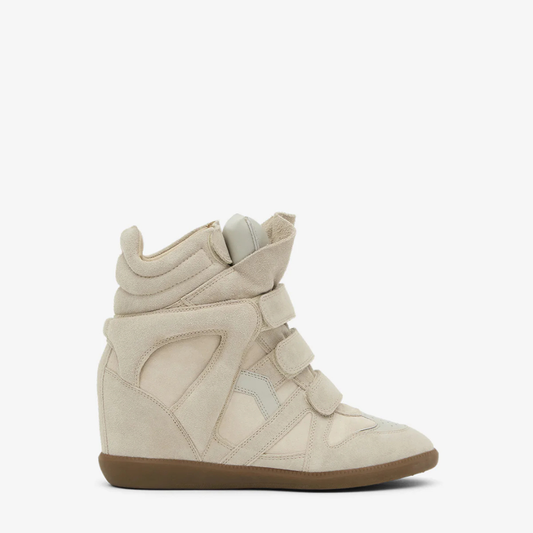 Triple-Strap Wedge Sneakers